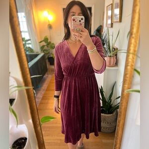 Piper & Scoot Velour Wrap Dress